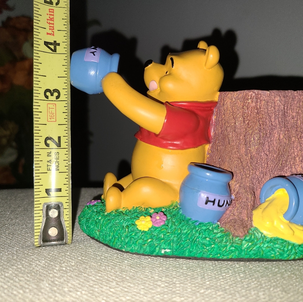 VINTAGE WINNIE THE POOH HONEY POT TREE STUMP PENCIL HOLDER OFFICE DECOR - Picture 8 of 9